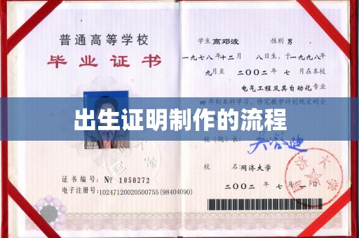 渭滨出生证明制作的流程